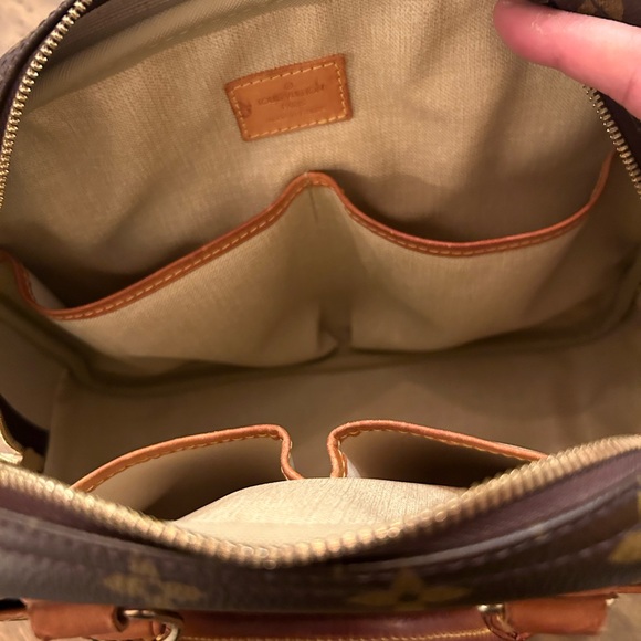 Vintage Louis Vuitton Trouville Leather Handbag Monogram LV Patina 2004 - Picture 10 of 17